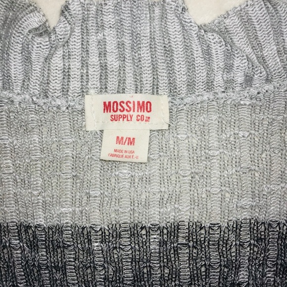 Mossimo Gray Striped Long Cardigan ~ b15 - Picture 2 of 3